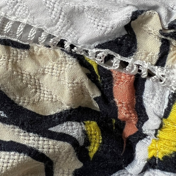 SUNCOO Paris Anthropologie Louise Floral Blouse Popover Top Size T3 Large - Picture 11 of 11